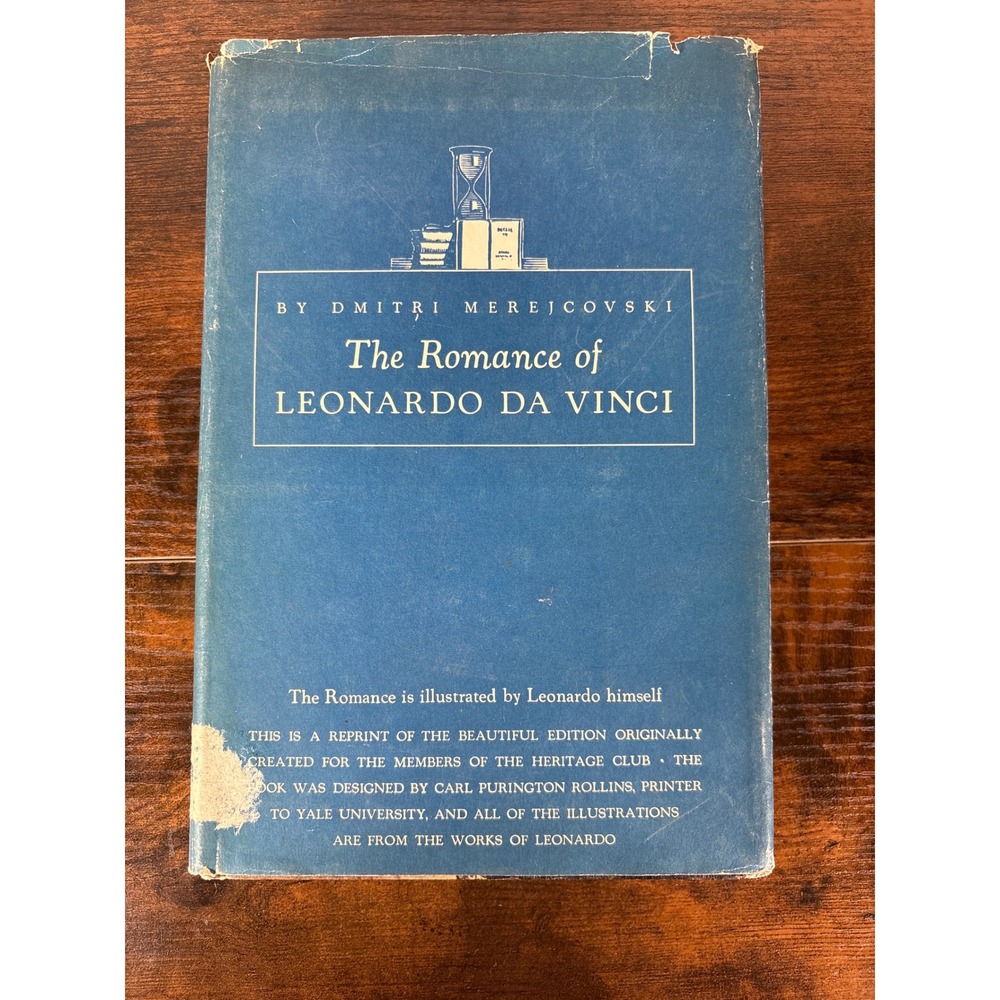 The Romance of Leonardo da Vinci Dmitri Merejcovski Heritage Reprints 1938 Book